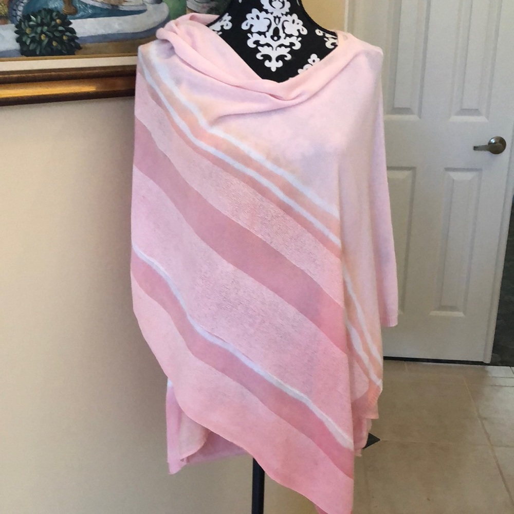 🌷Match 2-piece Silky Tank & Poncho beachscape coral Bohemian set